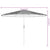 Garden Parasol with Steel Pole Brown 324x324x247 cm