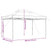 Foldable Party Tent Pop-Up Brown 440x292x315 cm