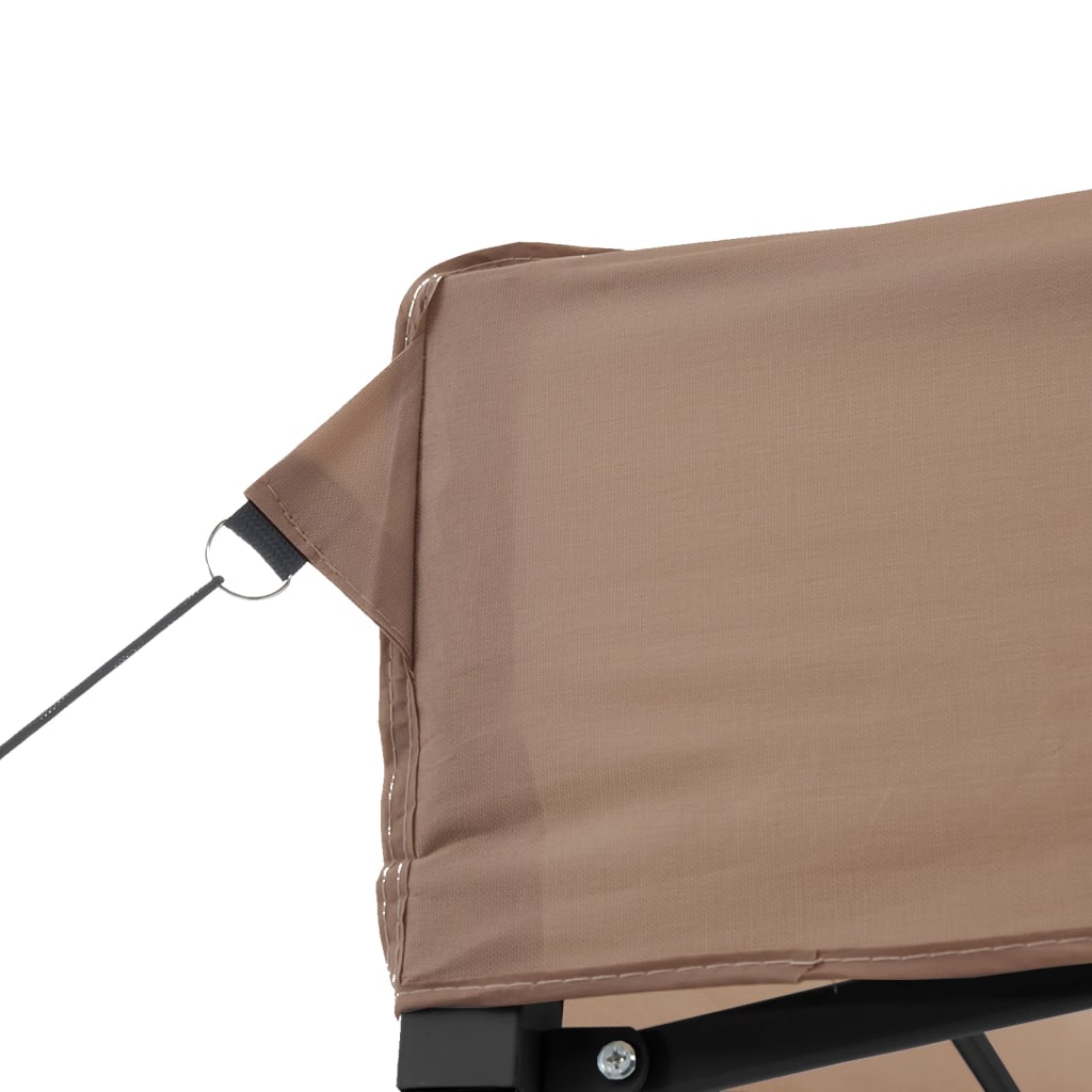 Party Tent 440 x 292 x 315 cm Brown with Black Frame