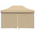 Foldable Party Tent Pop-Up with 4 Sidewalls Beige