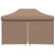 Foldable Party Tent Pop-Up with 4 Sidewalls Brown