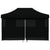 Foldable Party Tent Pop-Up with 4 Sidewalls Black