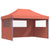 Foldable Party Tent Pop-Up with 3 Sidewalls Terracotta