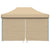 Foldable Party Tent Pop-Up with 4 Sidewalls Beige