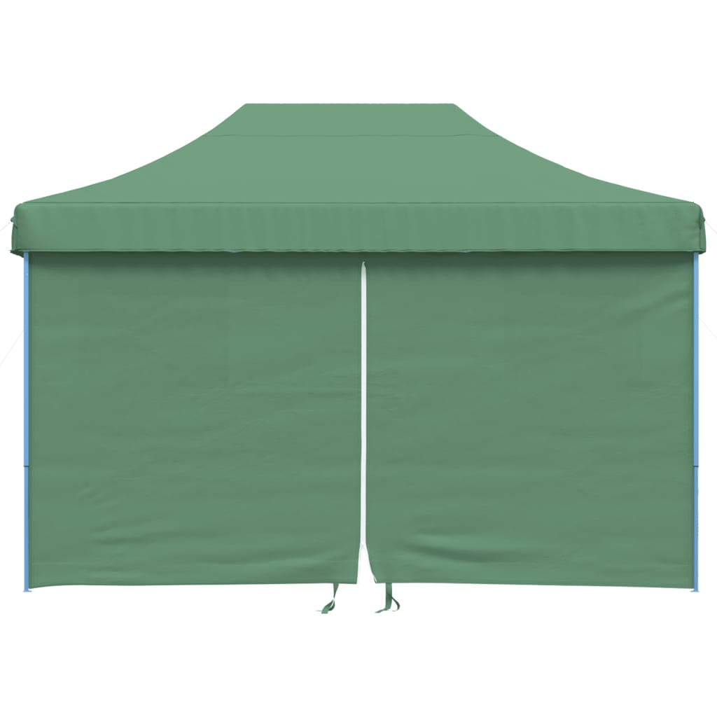 Foldable Party Tent Pop-Up with 4 Sidewalls Green