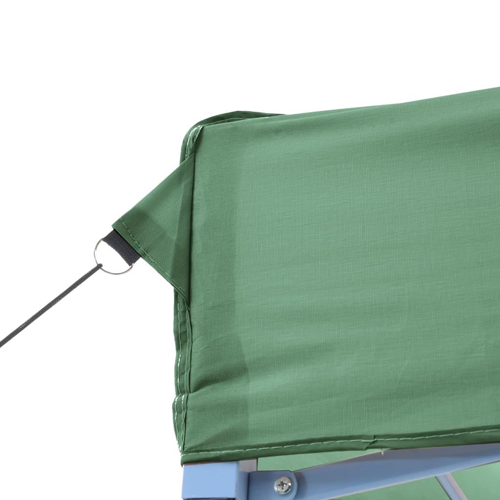 Foldable Party Tent Pop-Up with 4 Sidewalls Green