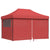 Foldable Party Tent Pop-Up with 4 Sidewalls Burgundy