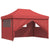 Foldable Party Tent Pop-Up with 4 Sidewalls Burgundy