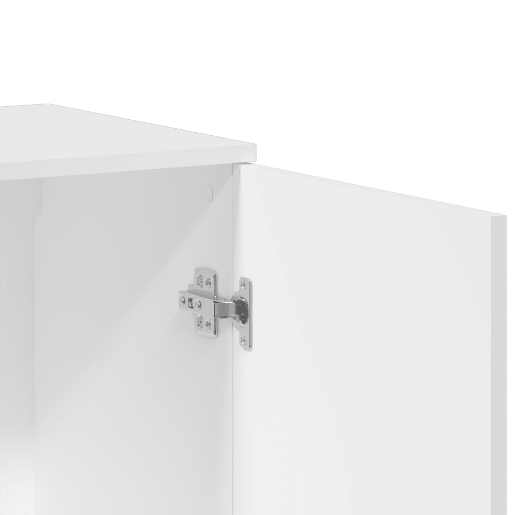 Sideboard White 79x38x80 cm Engineered Wood