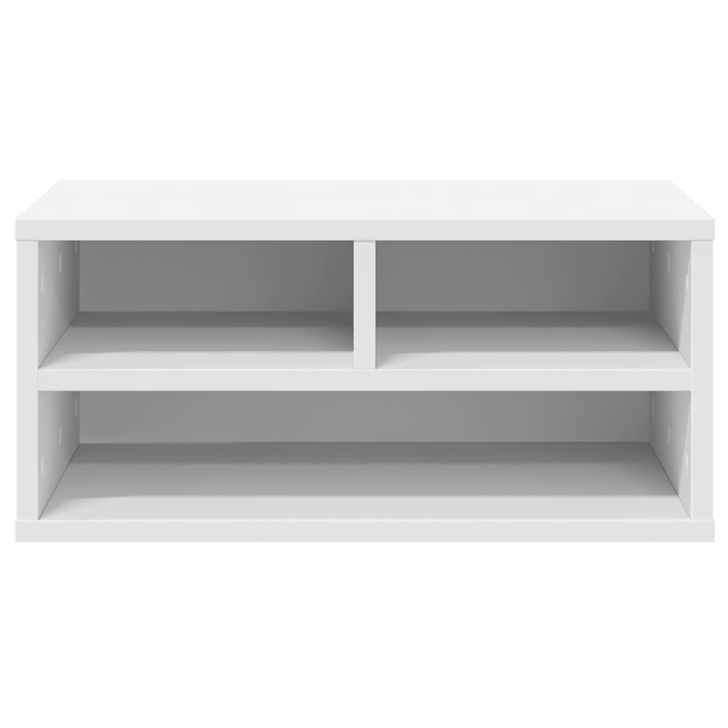 Printer Stand White 49x40x22.5 cm Engineered Wood