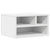 Printer Stand White 40x32x22.5 cm Engineered Wood