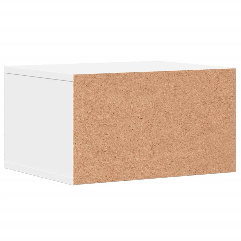 Printer Stand White 40x32x22.5 cm Engineered Wood