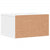 Printer Stand White 40x32x22.5 cm Engineered Wood