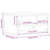 Printer Stand White 40x32x22.5 cm Engineered Wood