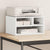 Printer Stand White 40x32x22.5 cm Engineered Wood
