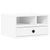 Printer Stand White 40x32x22.5 cm Engineered Wood