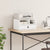 Printer Stand White 40x32x22.5 cm Engineered Wood