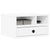 Printer Stand White 40x32x22.5 cm Engineered Wood
