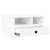 Printer Stand White 40x32x22.5 cm Engineered Wood