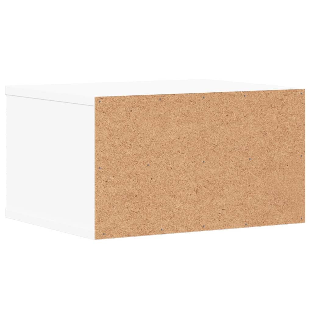 Printer Stand White 40x32x22.5 cm Engineered Wood