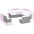 11 Piece Garden Sofa Set with Cushions Grey Poly Rattan