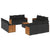 13 Piece Garden Sofa Set with Cushions Black Poly Rattan