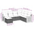 7 Piece Garden Sofa Set with Cushions Black Poly Rattan