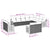 13 Piece Garden Sofa Set with Cushions Black Poly Rattan