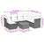 8 Piece Garden Sofa Set with Cushions Black Poly Rattan