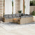 11 Piece Garden Sofa Set with Cushions Beige Poly Rattan