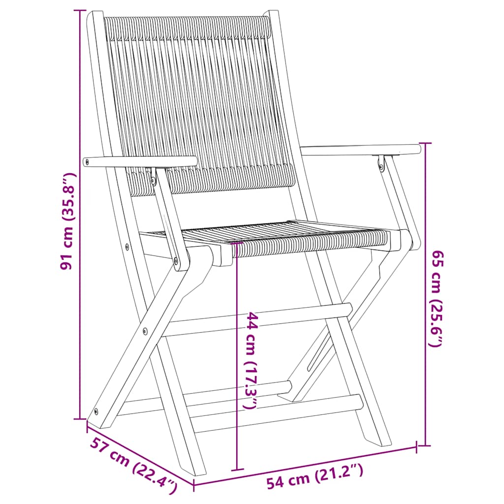 Folding Garden Chairs 6 pcs Grey Solid Wood Acacia