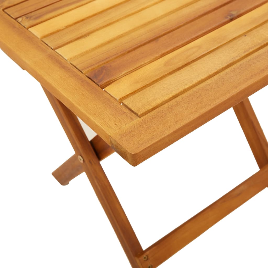 Sun Loungers 2 pcs with Table Red Solid Wood Acacia