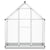 Greenhouse with Base Frame Silver 169x58x202 cm Aluminium