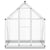 Greenhouse with Base Frame Silver 169x114x202 cm Aluminium