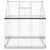 Greenhouse with Base Frame Silver 169x169x202 cm Aluminium
