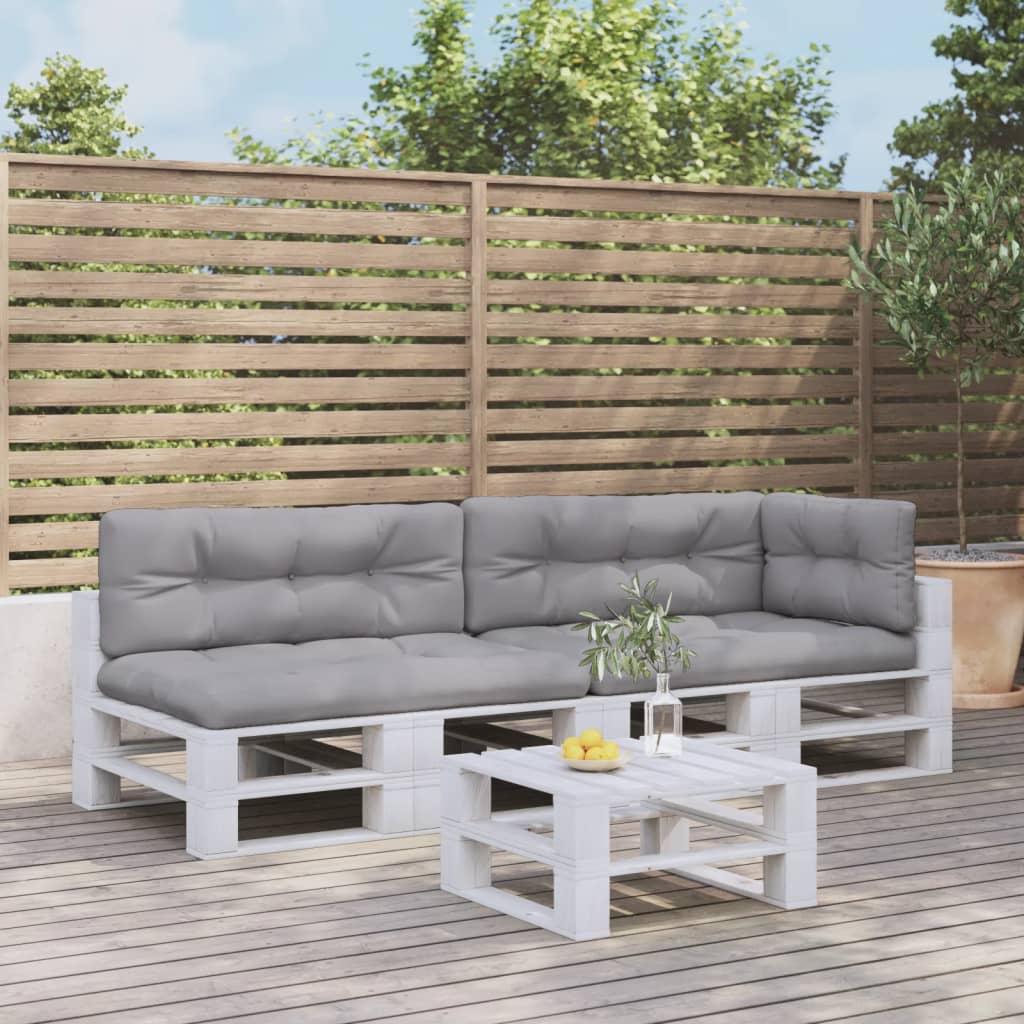 Pallet Cushions 5 pcs Grey Fabric