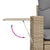 3 Piece Garden Sofa Set with Cushions Beige Poly Rattan
