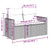 3 Piece Garden Sofa Set with Cushions Grey Poly Rattan