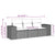 3 Piece Garden Sofa Set with Cushions Beige Poly Rattan