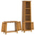 2 Piece Bathroom Furniture Set Solid Wood Pine