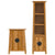 2 Piece Bathroom Furniture Set Solid Wood Pine