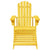 Adirondack Chair with Ottoman Yellow Solid Wood Fir