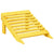 Adirondack Chair with Ottoman Yellow Solid Wood Fir