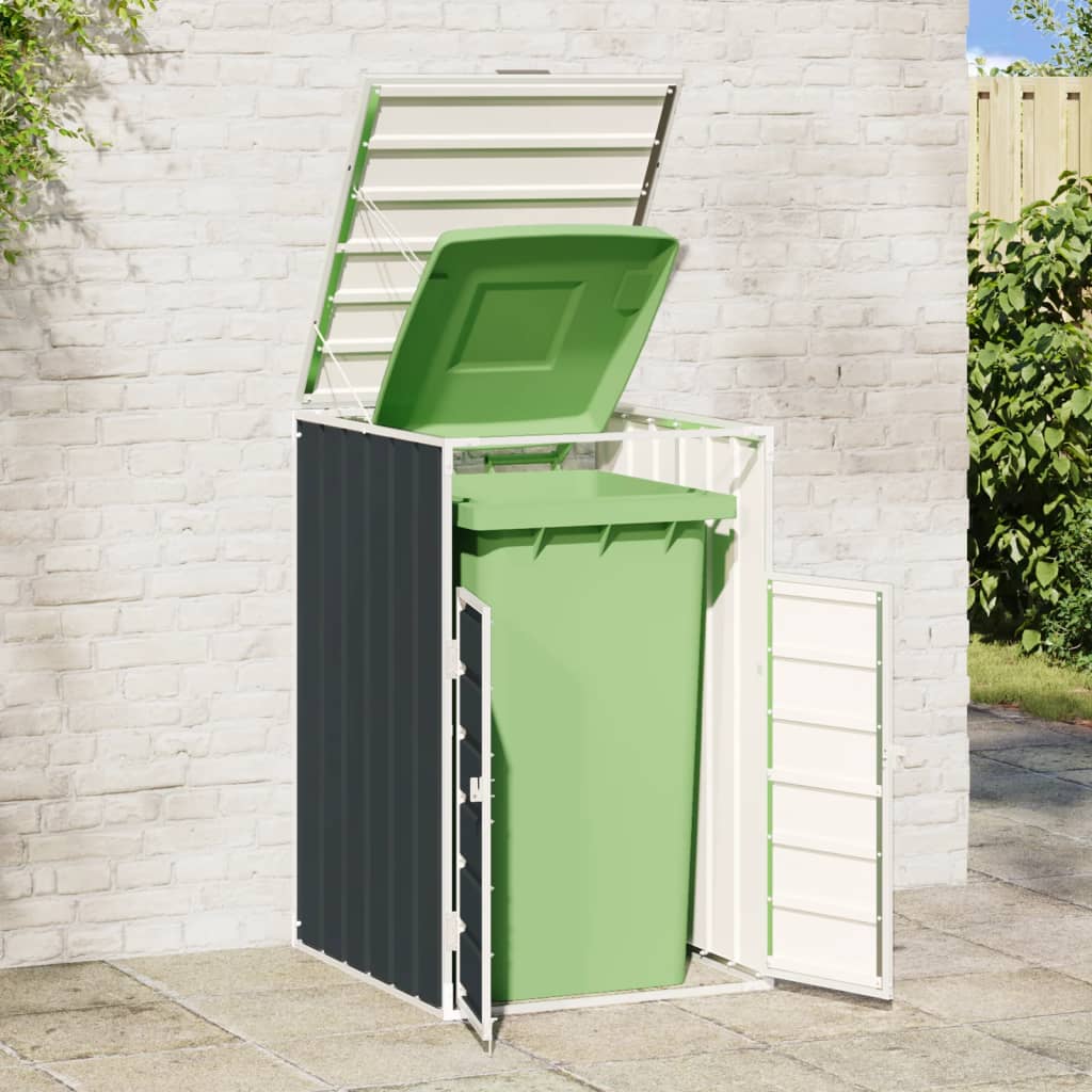 Wheelie Bin Storage for Single Bin Anthracite 72x81x115 cm Steel