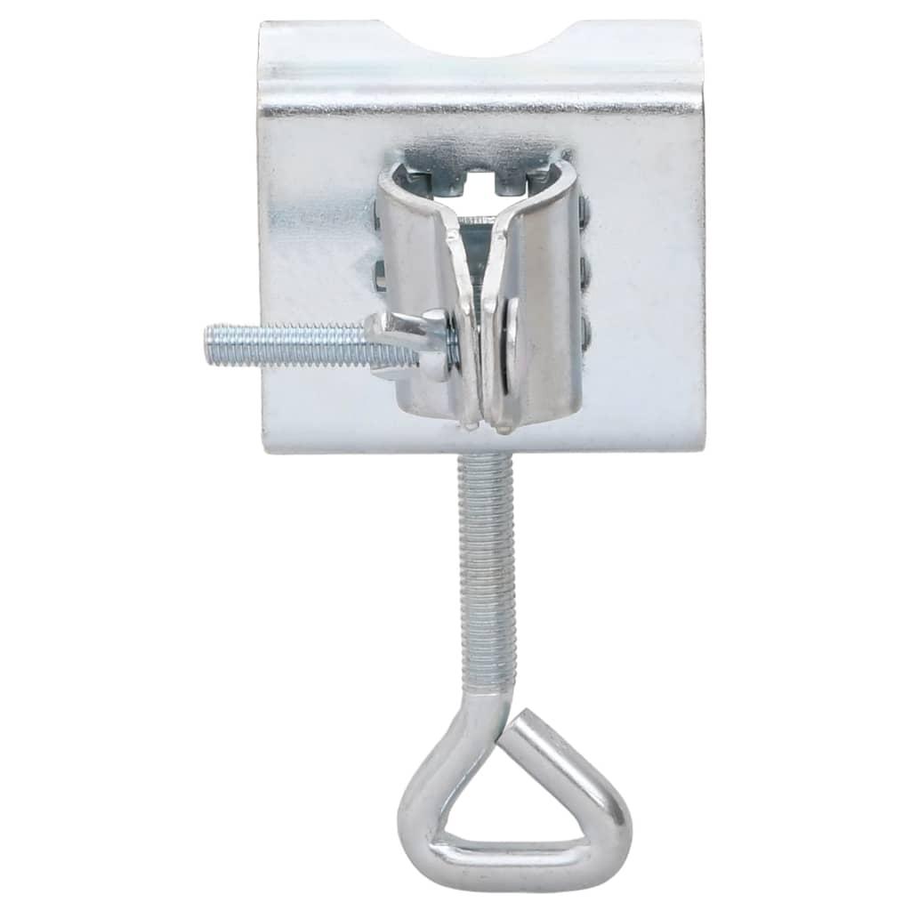 Umbrella Clamps for Balcony 2 pcs 32 mm Galvanised Steel