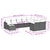10 Piece Garden Sofa Set with Cushions Grey Poly Rattan