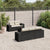 6 Piece Garden Sofa Set with Cushions Black Poly Rattan