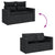 10 Piece Garden Sofa Set with Cushions Black Poly Rattan