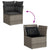 10 Piece Garden Sofa Set with Cushions Grey Poly Rattan