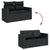 11 Piece Garden Sofa Set with Cushions Black Poly Rattan